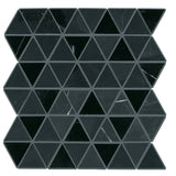 Daltile Pietra Divina 2" Triangle Nero Marquina