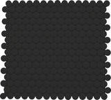 Emser Rezone 11"x12" Penny Round Mosaic 1"x1" Matte Black