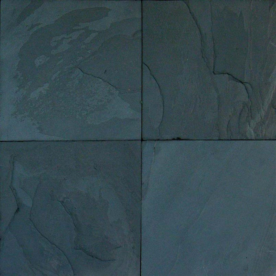 MS International Slate And Quartzite 16" x 16" Gauged Black Premium