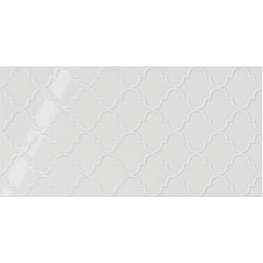 Daltile Showscape 12" X 24" Arabesque Stylish White