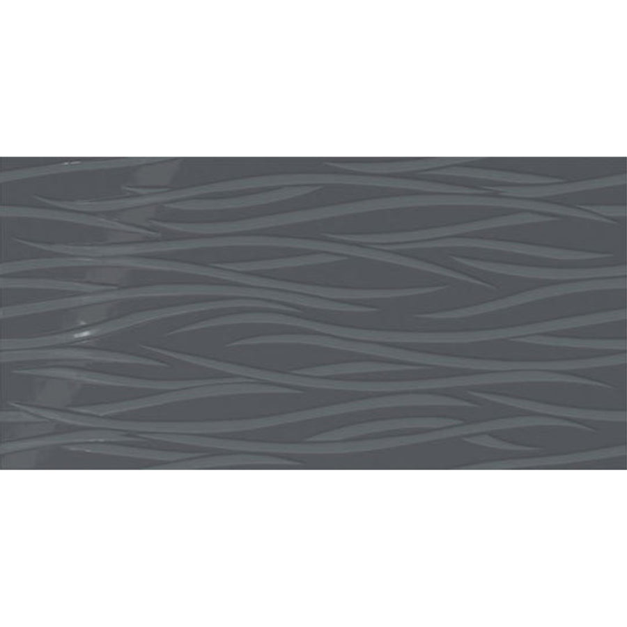 Daltile Showscape 12" X 24" Brushstroke Deep Gray