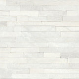 Bedrosians Slate 6" X 24" Ledger Split Face Glacier White