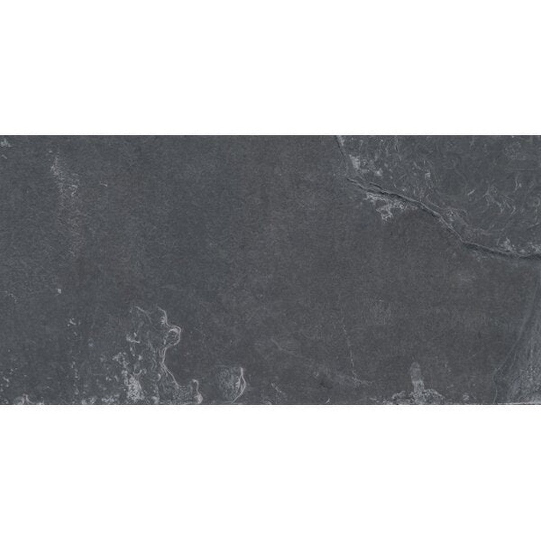 MS International Slate And Quartzite 16" x 24" Gauged Montauk Black