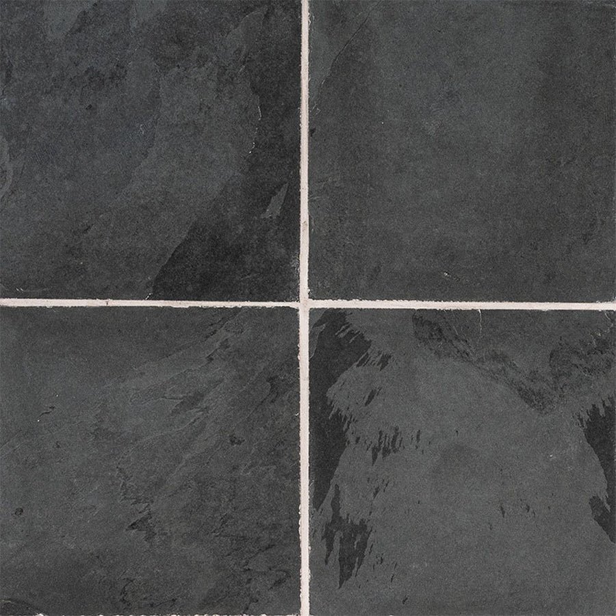 MS International Slate And Quartzite 24" x 24" Gauged Montauk Black