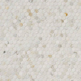 MS International Natural Stone Marble 12" x 12" Hexagon 1" Mosaic Calacatta Gold