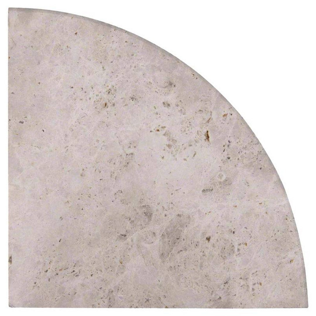 MS International Marble 9'' Radius Corner Shelf Tundra Gray