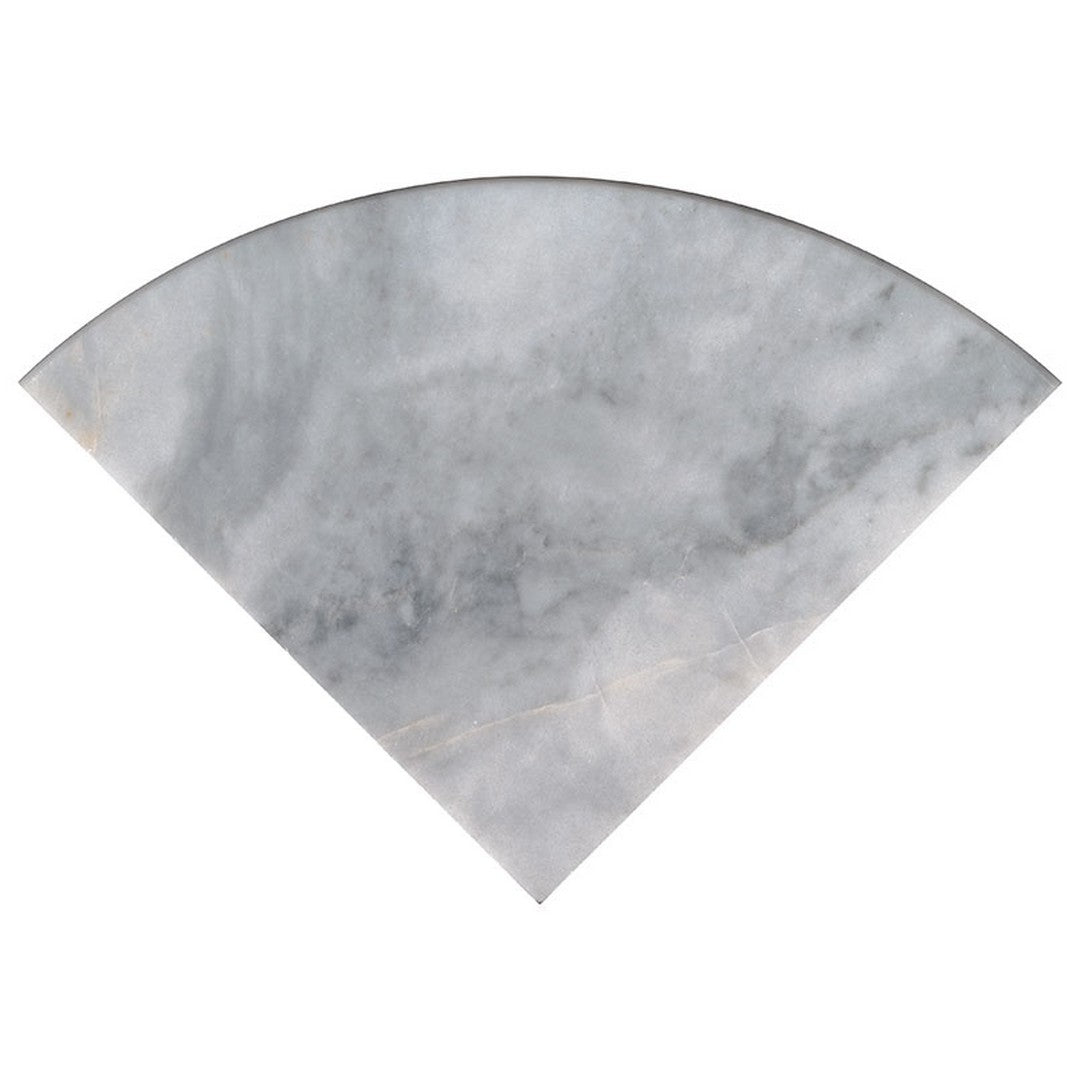 MS International Marble 9'' Radius Corner Shelf Turkish Carrara