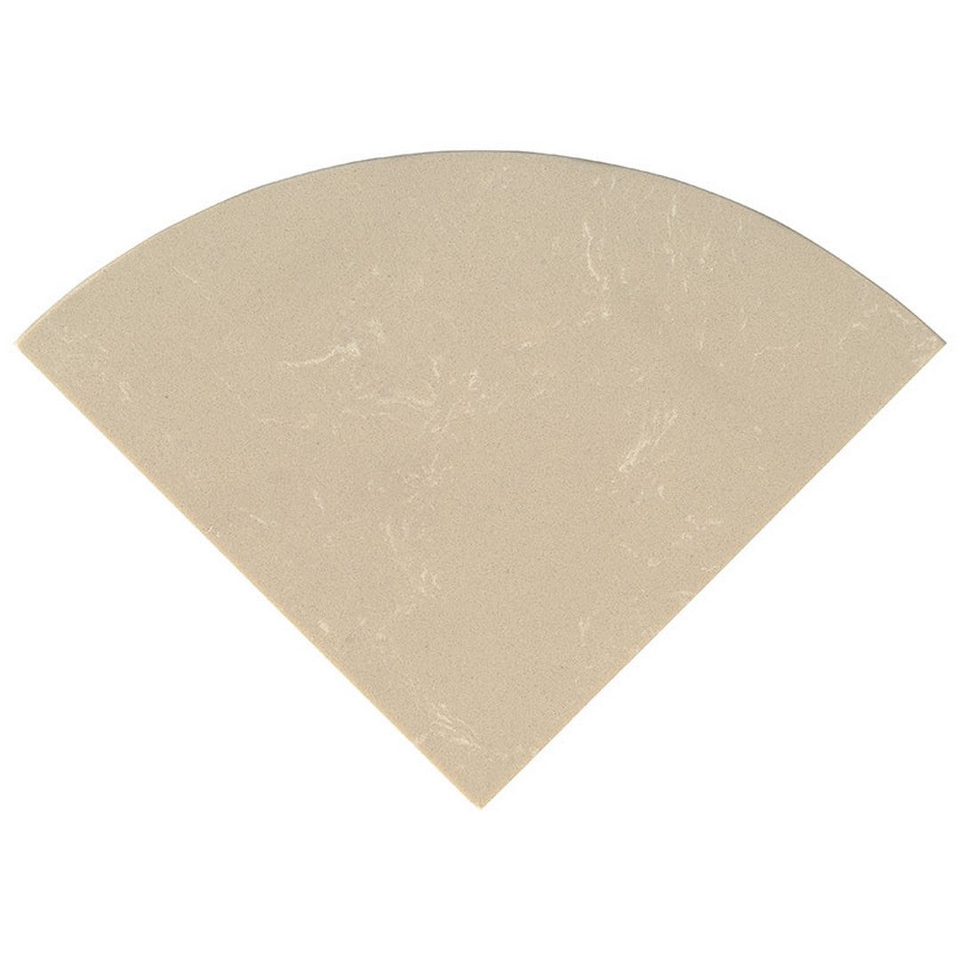 MS International Marble 18'' Radius Seat Engineered Beige