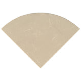 MS International Marble 18'' Radius Seat Engineered Beige