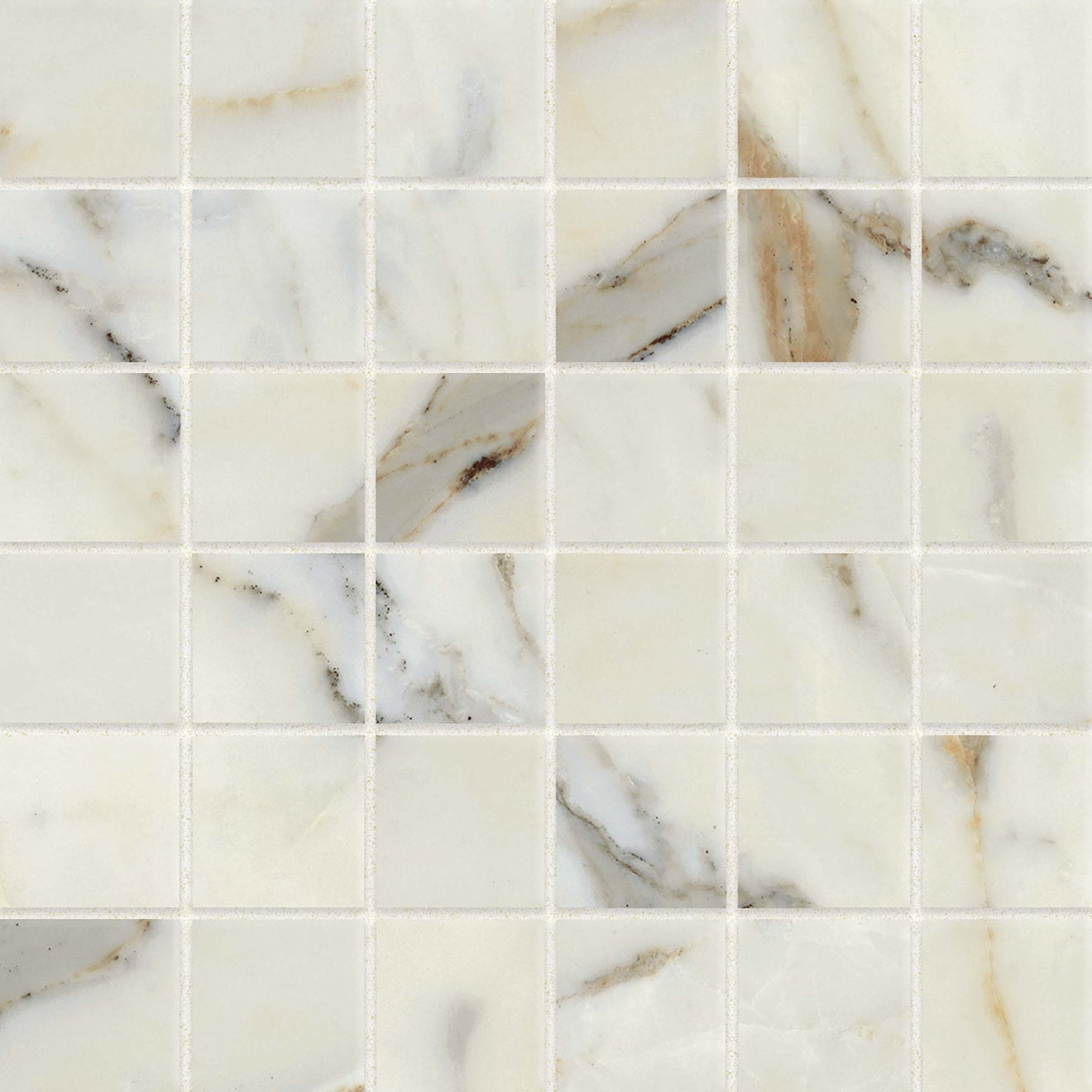 Bedrosians Classic 2.0 2" x 2" Polished Calacatta Oro