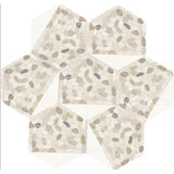 Daltile Pebble Oasis 12" X 10" Tri-Hex Pebble Seashell