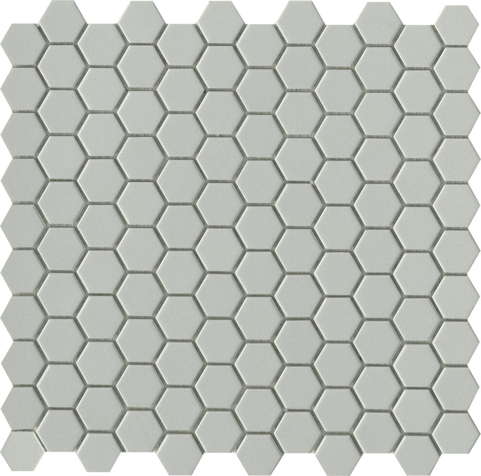 Emser Source 11"x11" Hexagon Mosaic 1"x1" Gray