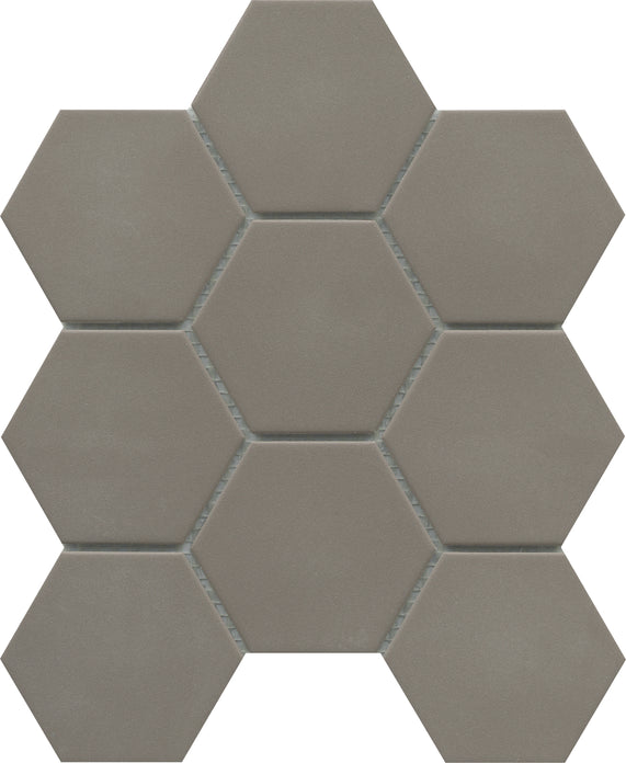 Emser Source 9"x10" Hexagon Mosaic 3" Taupe