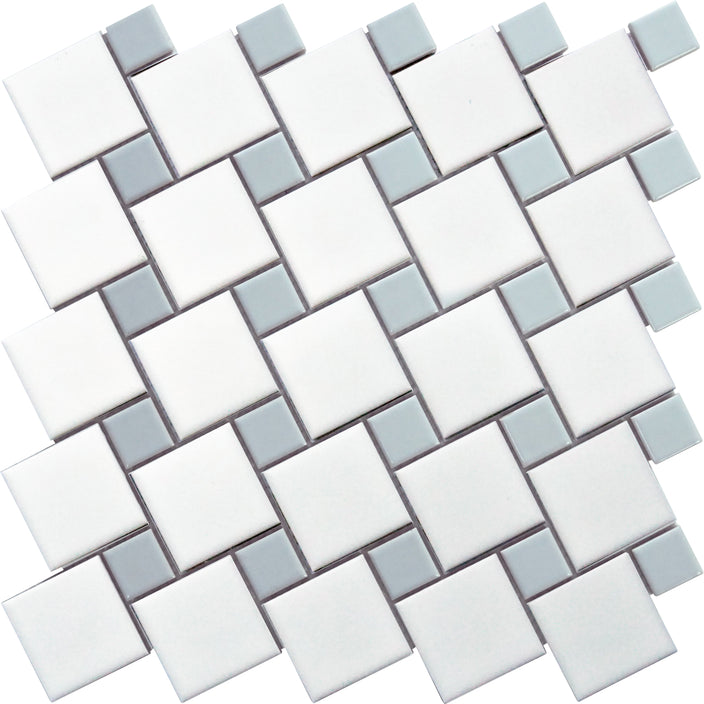 Emser Spin 11"x11" Dot Mosaic  Silver