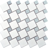 Emser Spin 11"x11" Dot Mosaic  Silver