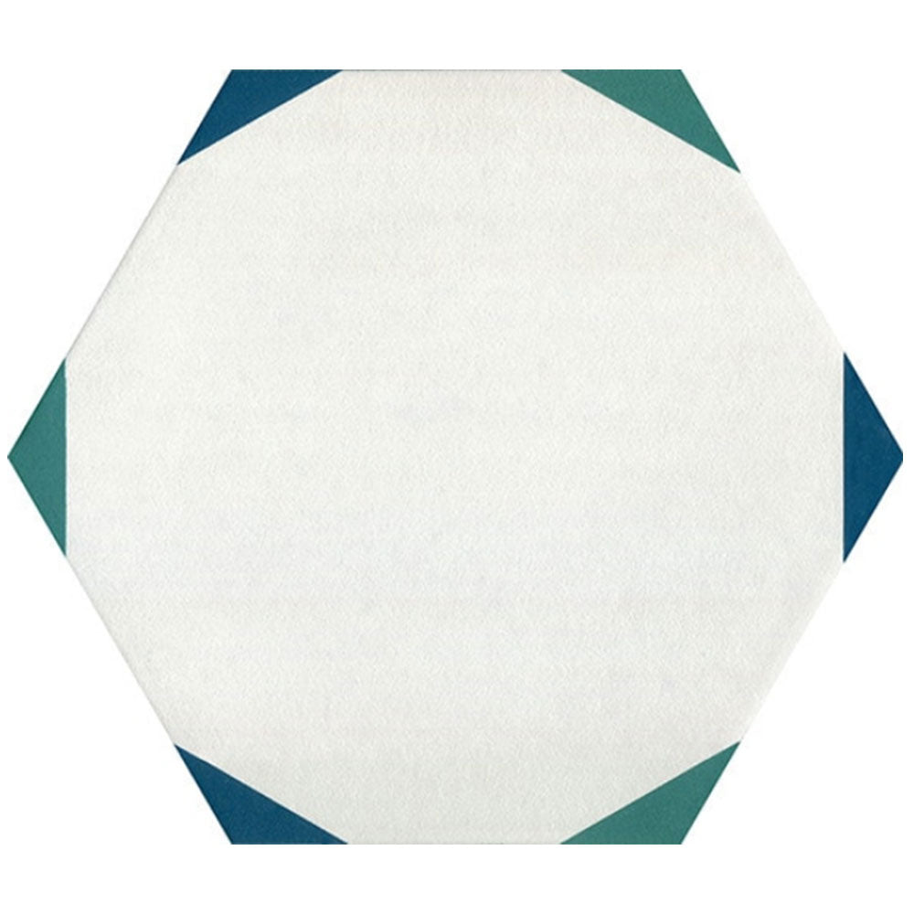 Daltile Bee Hive Medley 8.5" X 10" Deco Sun Green/Blue