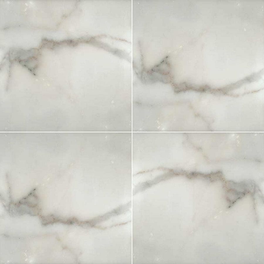 MS International Natural Stone Marble 12" x 12" Polished Calacatta Gold