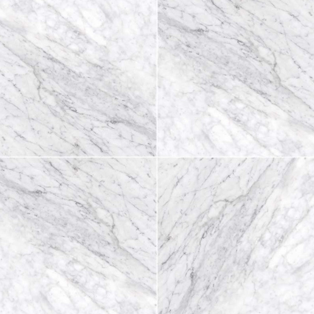 MS International Natural Stone Marble 18" x 18" Honed Carrara White (C)