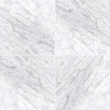 MS International Natural Stone Marble 18" x 18" Polished 9.6mm Carrara White (C)