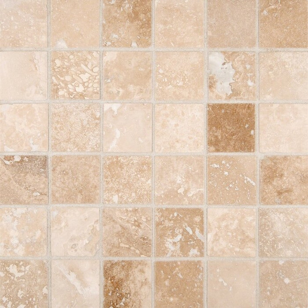 MS International Travertine 2" x 2"  Tuscany Ivory