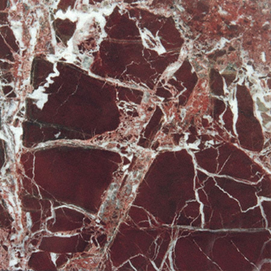 MS International Natural Stone Marble 12" x 12" Polished Rosso Levanto