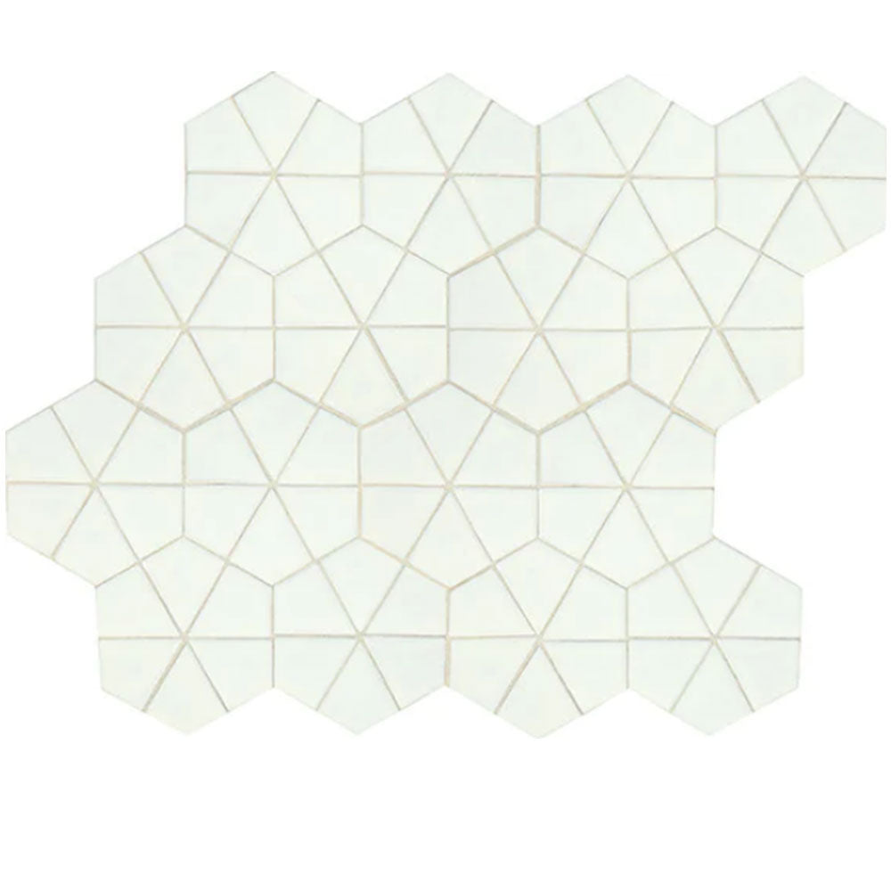 Daltile Revalia Remix 6" X 6" Kaleidoscope Kaleidoscope White