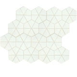 Daltile Revalia Remix 6" X 6" Kaleidoscope Kaleidoscope White