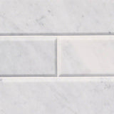 MS International Natural Stone Marble 4" x 12" Honed Arabescato Cararra