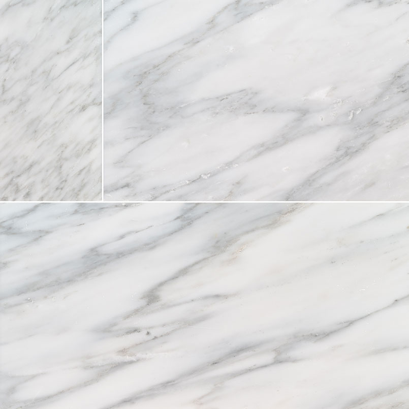 MS International Natural Stone Marble 6" x 12"  Arabescato Venato