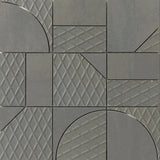 Emser Ironworx 12"x12" Geometrical Mosaic Gray