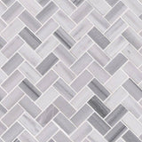 MS International Decorative Mosaic 12" x 12" Herringbone 1" x 2" Bergamo