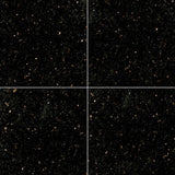 MS International Natural Stone Granite 12" x 12" Polished Black Galaxy