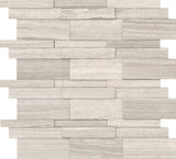 Emser Metro 12"x12" 3D Linear Mosaic Cream