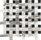 Daltile Divinium 13" X 13" Basketweave Mosaic 1" X 3" Calypso