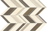 Daltile Decorative Accents 22" X 12" Chevron Mosaic Fusion Gris