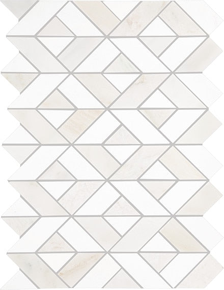 Daltile Perfit Mosaix 18" X RL" Mosaic Paradise & Thassos / Swivel