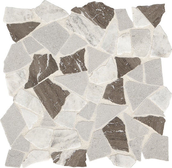 Marazzi Predella  Irregular Shape River Pebble Tumbled Reverent Taupe Bld