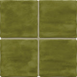 Daltile Artcrafted 4" X 4" Hand Crafted Fern