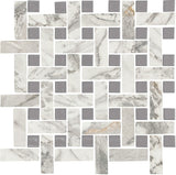 Daltile Divinium 13" X 13" Basketweave Mosaic 1" X 3" Zion