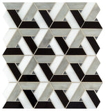 Daltile Vivify 13" X 15" Trapezoid Mosaic 1" X 3" Twilight