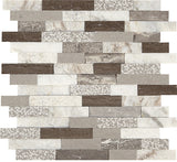 Marazzi Presario 12" X 12" Random Linear Mix Reverent Taupe Blend