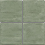 Daltile Artcrafted 4" X 4" Hand Crafted Aloe