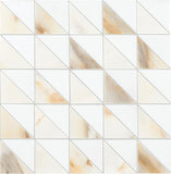 Daltile Gamma 12" X 12" Triangle Mosaic Bella Blend