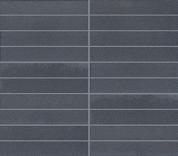 Marazzi Inyo 12" X 10" Straight Joint Microban 1" X 6" Mosaic Indigo