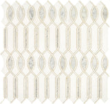 Daltile Lavaliere 11" X 11" Imaginare Mosaic Polished Carrara/Thassos/Mother Pearl