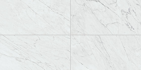 Daltile Marble Attache Lavish 12" X 24" Satin Diamond Carrara