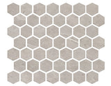 Daltile Prime 12" X 14" Hexagon Mosaic 1.5" X 1.5" Stamina Grey