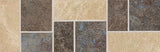 Daltile Continental Slate 4" X 12" Deco Gold/Blue/Brown