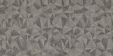 Daltile Fabric Art 12" X 24" Modern Kaleidoscope Ashen Steel Prism