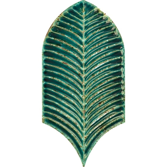 Daltile Stare Fyre 4" X 8" Leaf Emerald Green